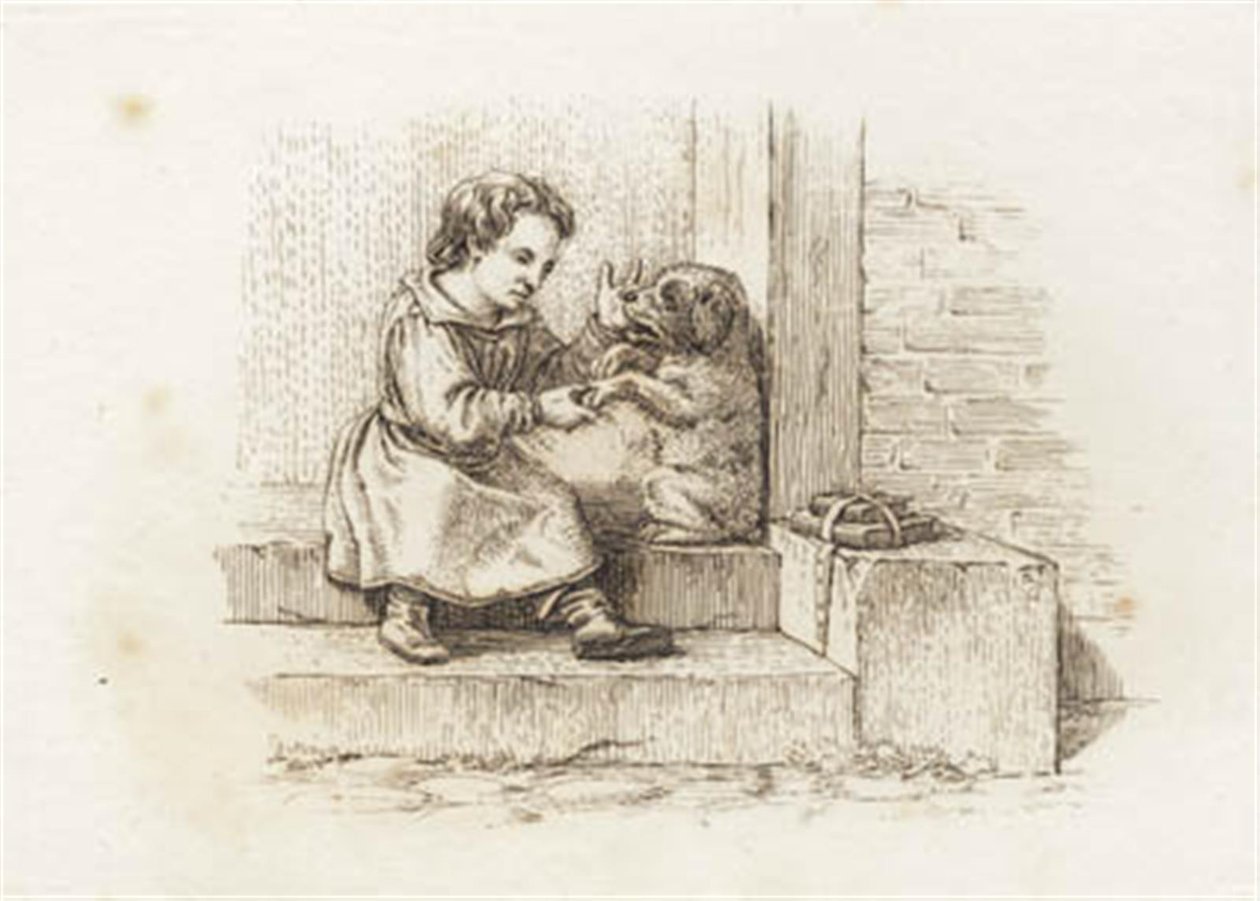 Ilustracja do „Pół setki bajek dla dzieci” autorstwa Hey autorstwa Martinus Rørbye