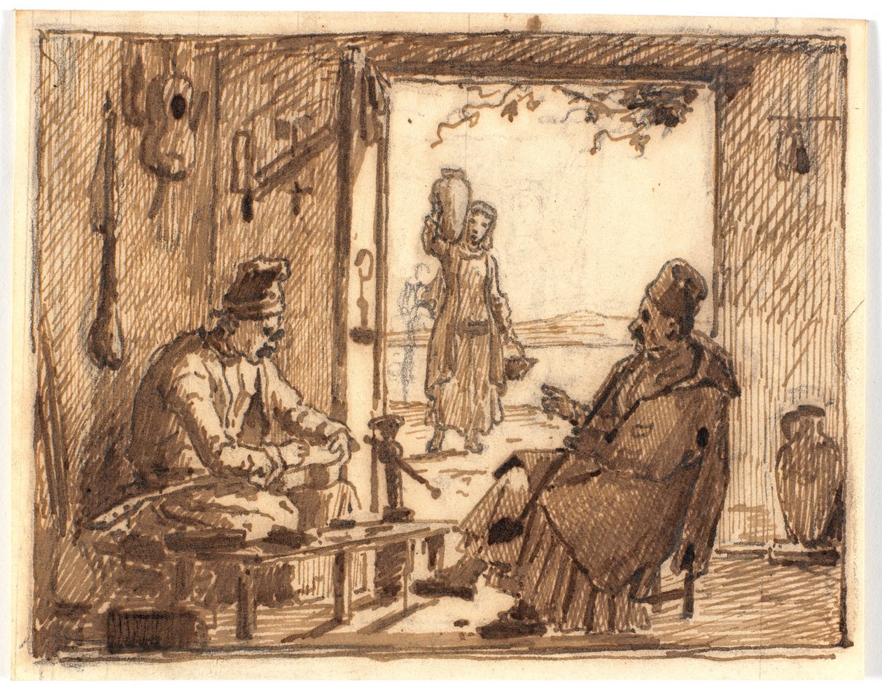 Scena warsztatowa autorstwa Martinus Rørbye