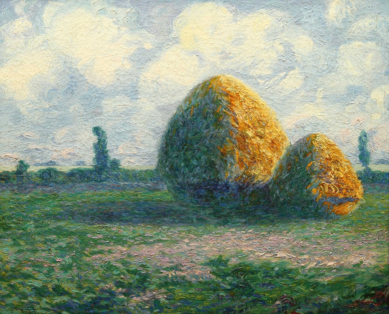 Las parvas (dzisiejsza pampa) autorstwa Martín Malharro