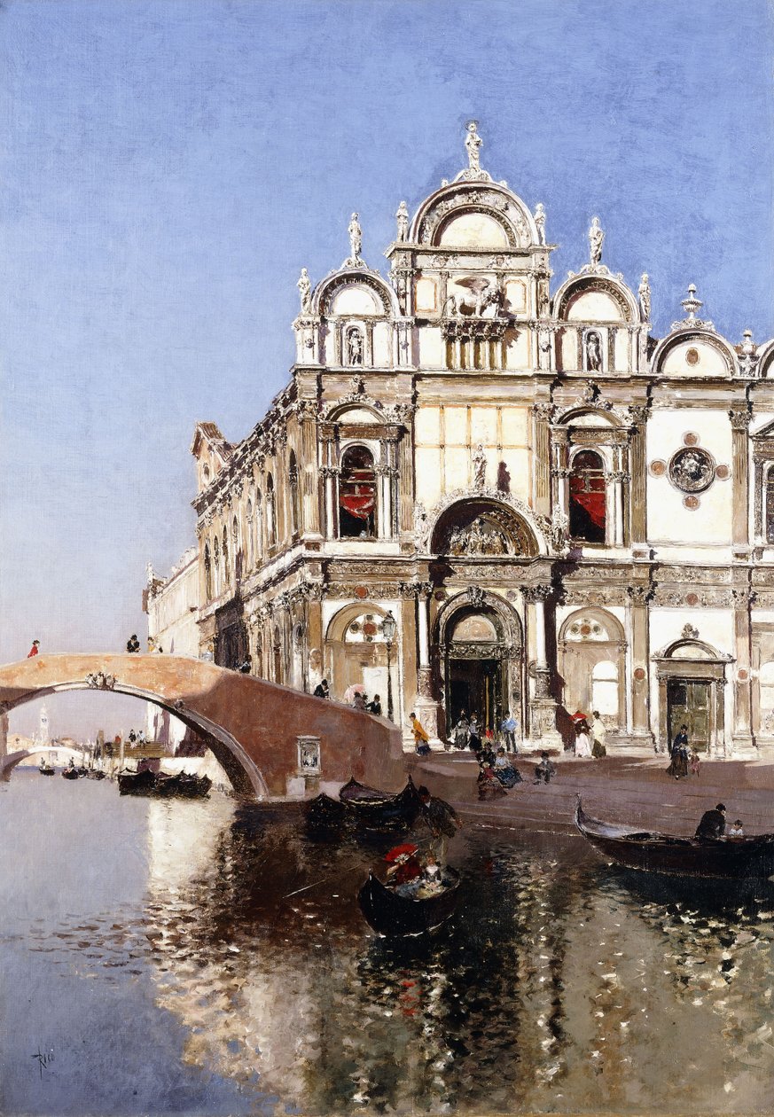 Scuola Grandi di San Marco i Campo San Giovanni e Paolo, Wenecja, autorstwa Martín Rico y Ortega