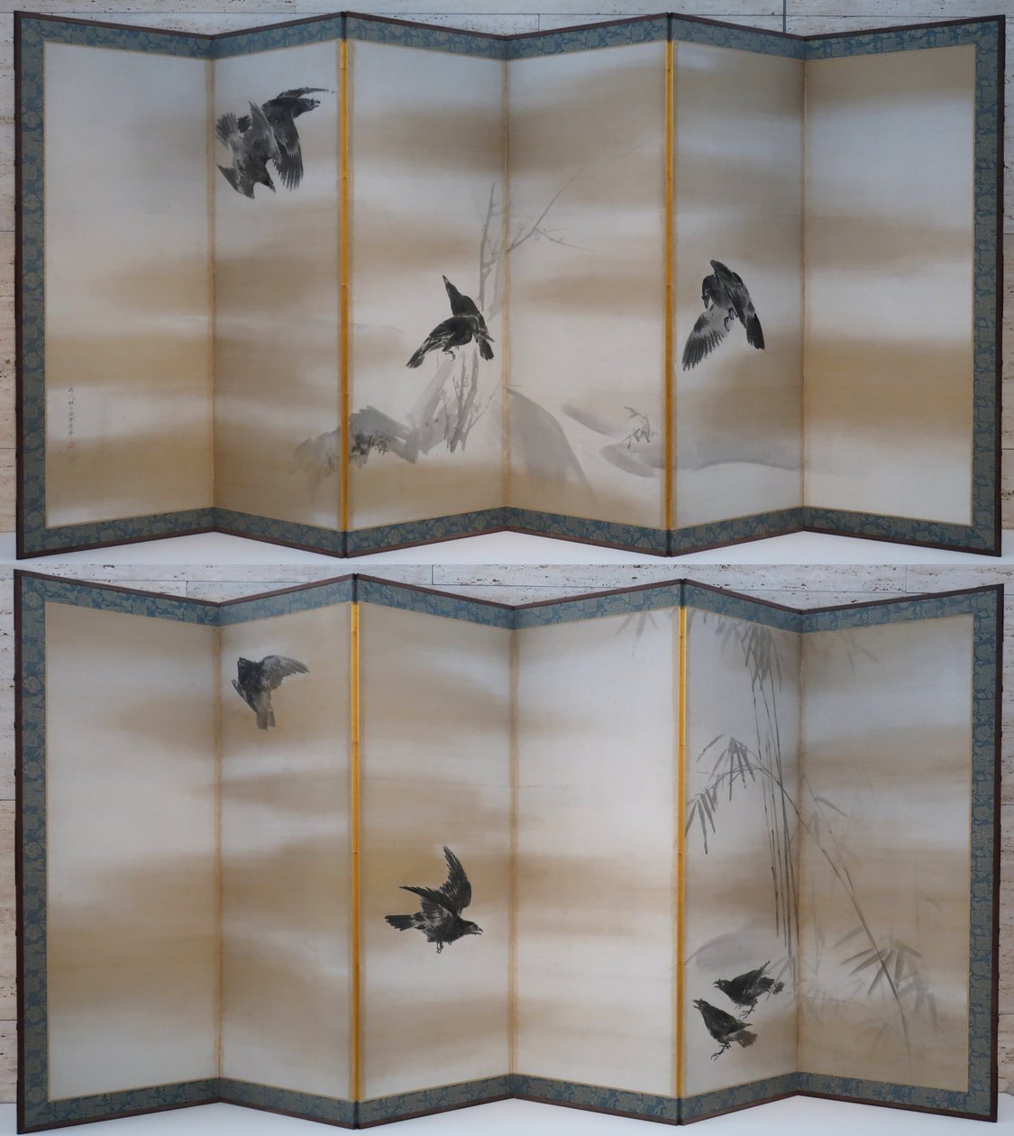 "Wrony" autorstwa Maruyama Okyo autorstwa Maruyama Okyo