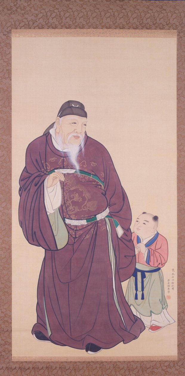 Guo Ziyi z dzieckiem autorstwa Maruyama Okyo