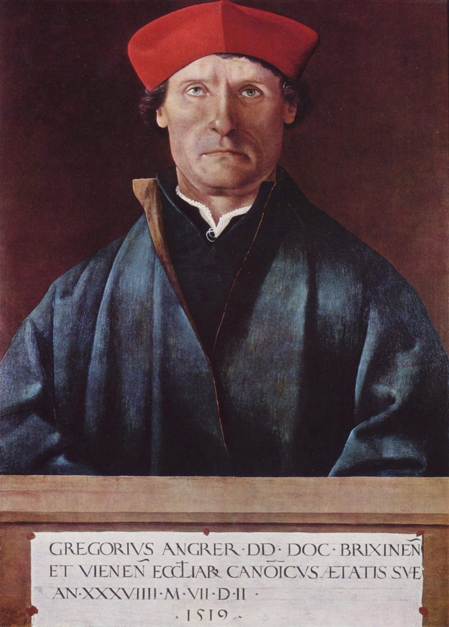 Portret kanonika Brixen Gregora Angrera autorstwa Marx Reichlich
