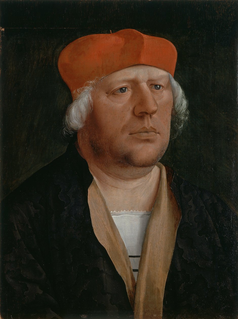 Portret kanonika, ok. 1520 (olej na płycie) autorstwa Marx Reichlich