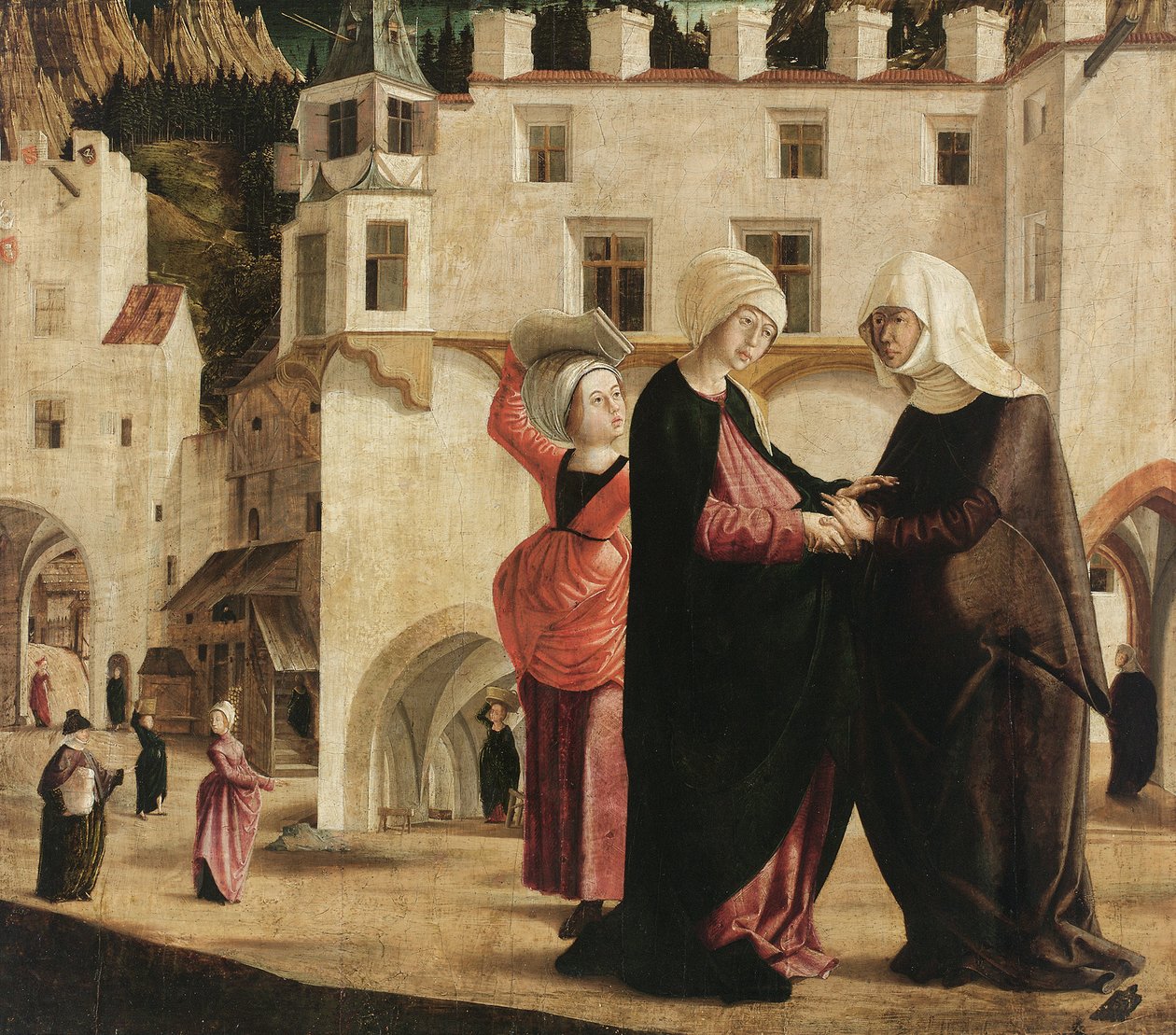 Nawiedzenie, ok.1502 (malarstwo na drewnie świerkowym) autorstwa Marx Reichlich