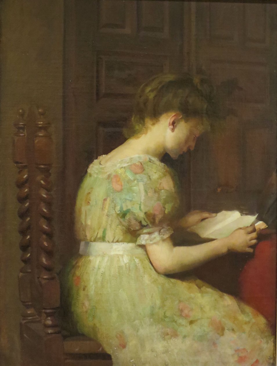 Dziewczyna czytająca autorstwa Mary C. Wheeler