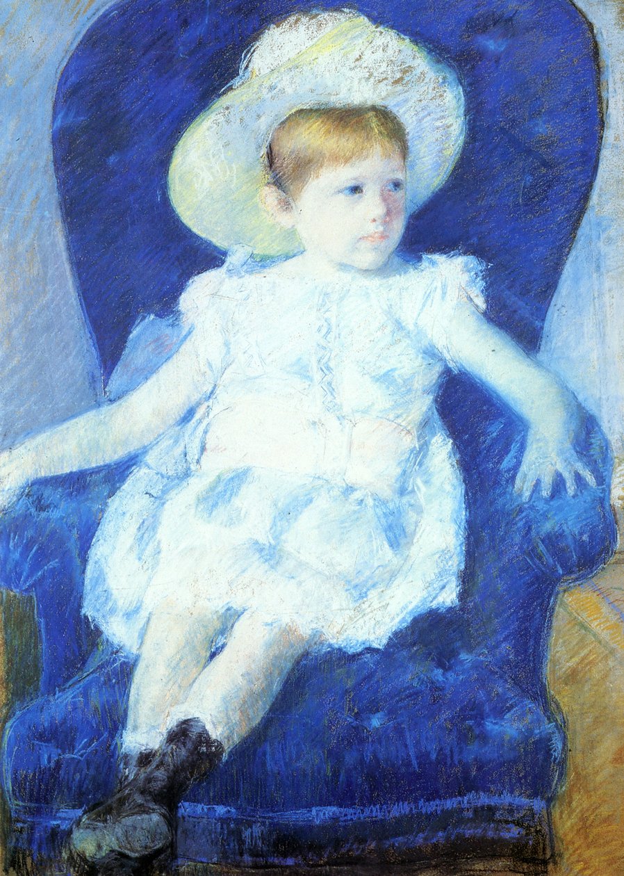 Elsie w niebieskim krześle autorstwa Mary Cassatt