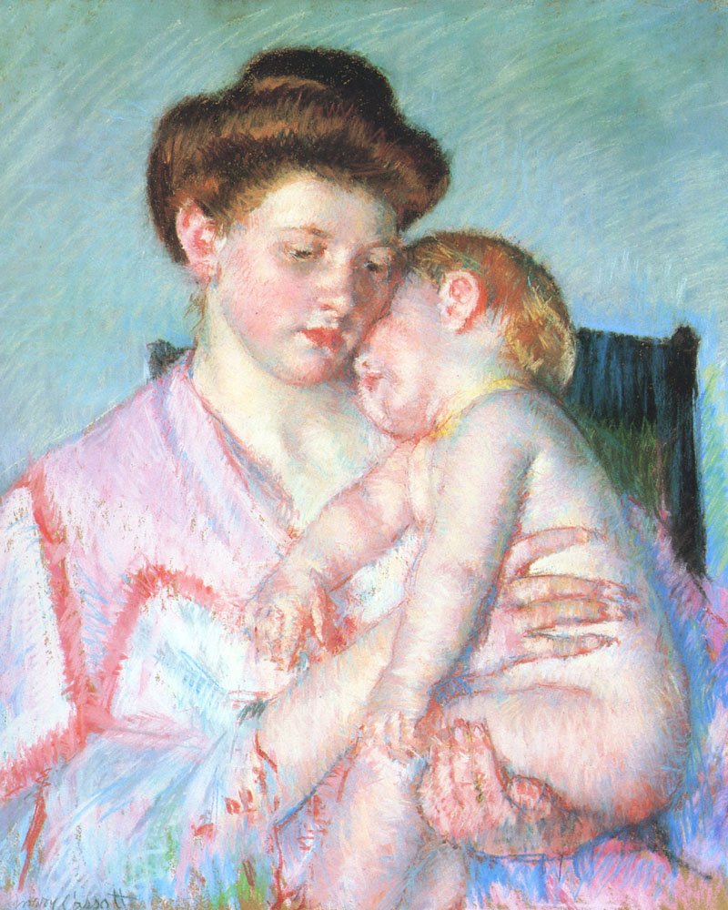 Śpiące dziecko autorstwa Mary Cassatt