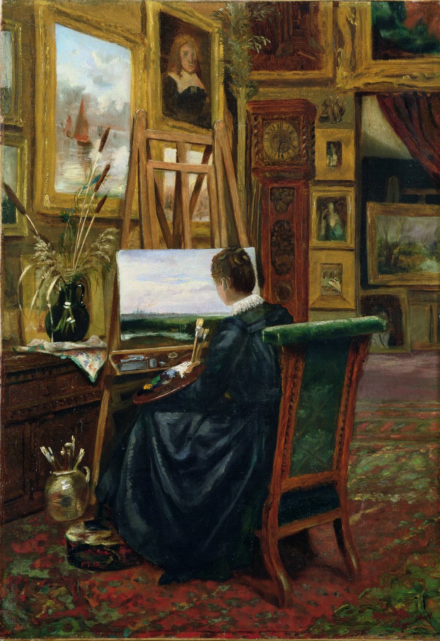 Dama artystka, 1887 autorstwa Mary Churchill