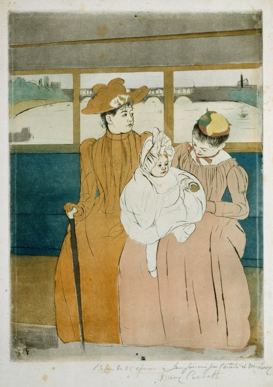W Omnibusie autorstwa Mary Cassatt