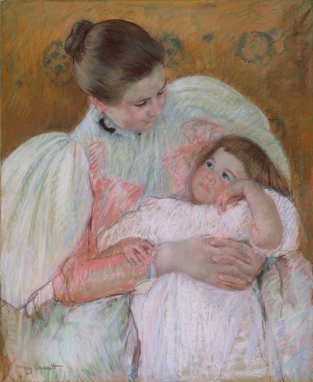 Pielęgniarka i Dziecko, 1896-7 autorstwa Mary Cassatt