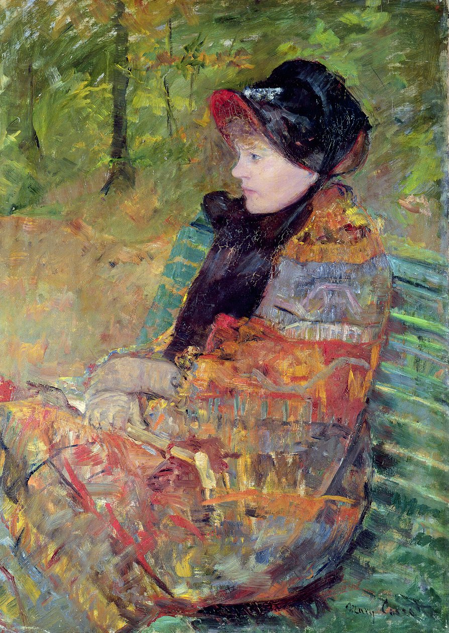 Portret panny C. Lydii Cassatt, 1880 autorstwa Mary Cassatt