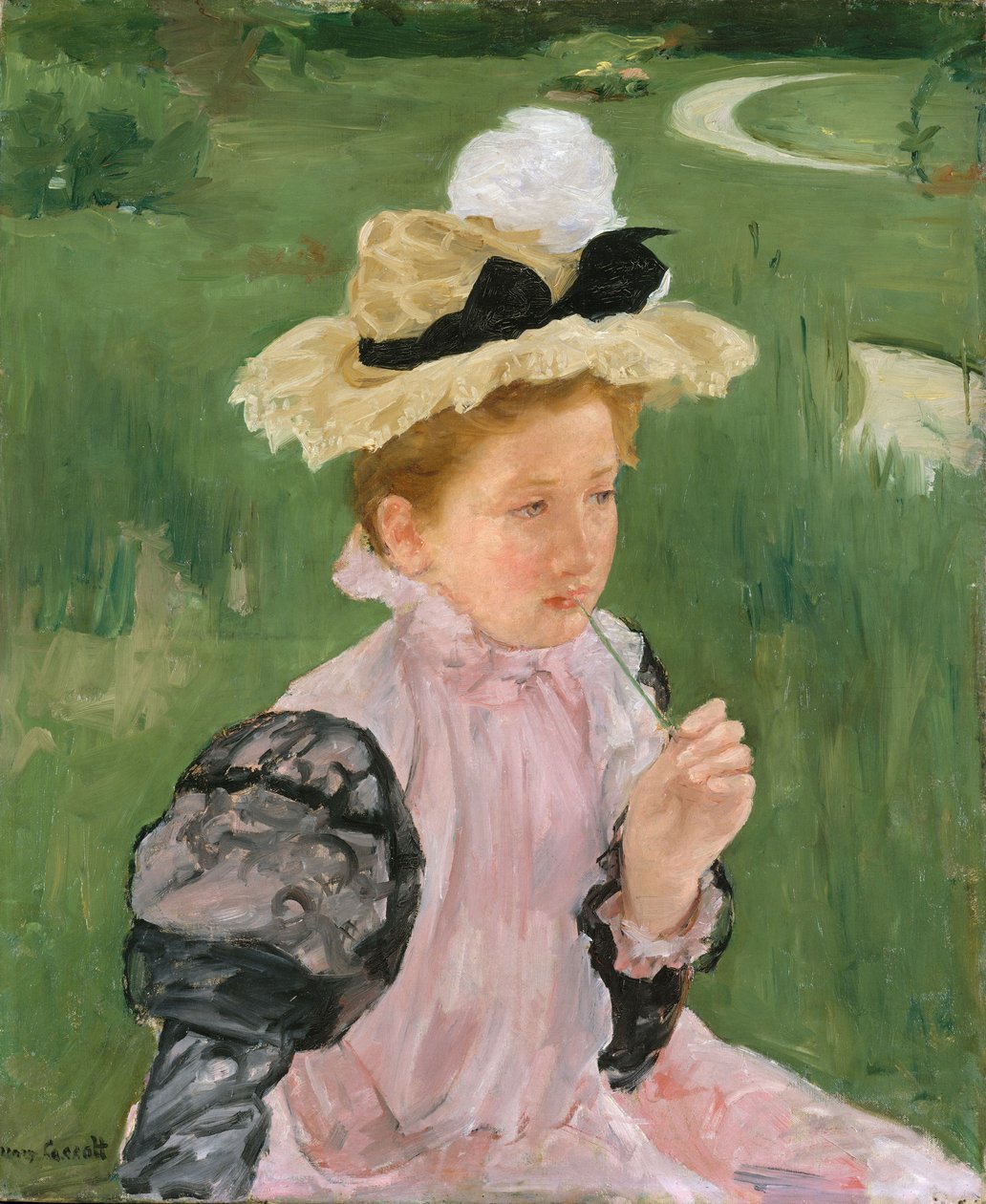 Portret młodej dziewczyny, ok.1899 autorstwa Mary Cassatt