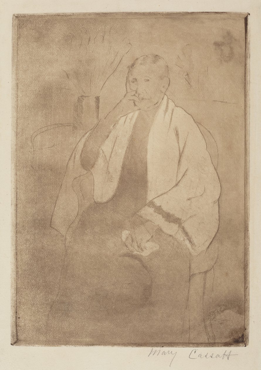 Portret matki artysty, ok. 1930 r. 1889-1890. autorstwa Mary Cassatt