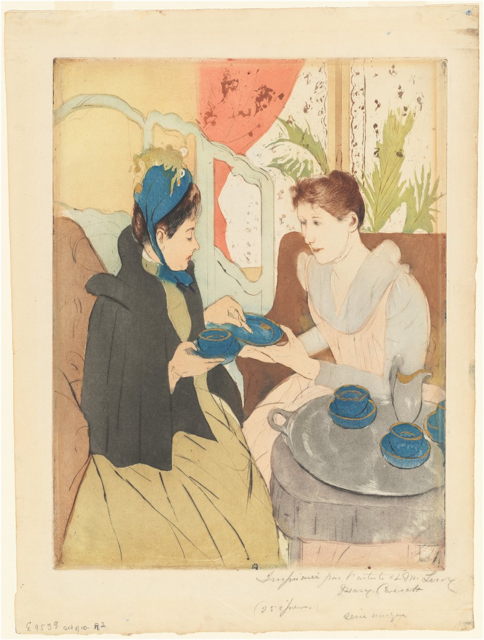 Popołudniowe przyjęcie przy herbacie autorstwa Mary Cassatt