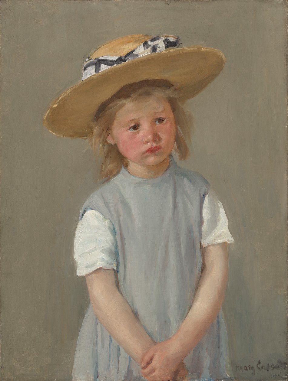 Dziecko w słomkowym kapeluszu autorstwa Mary Cassatt