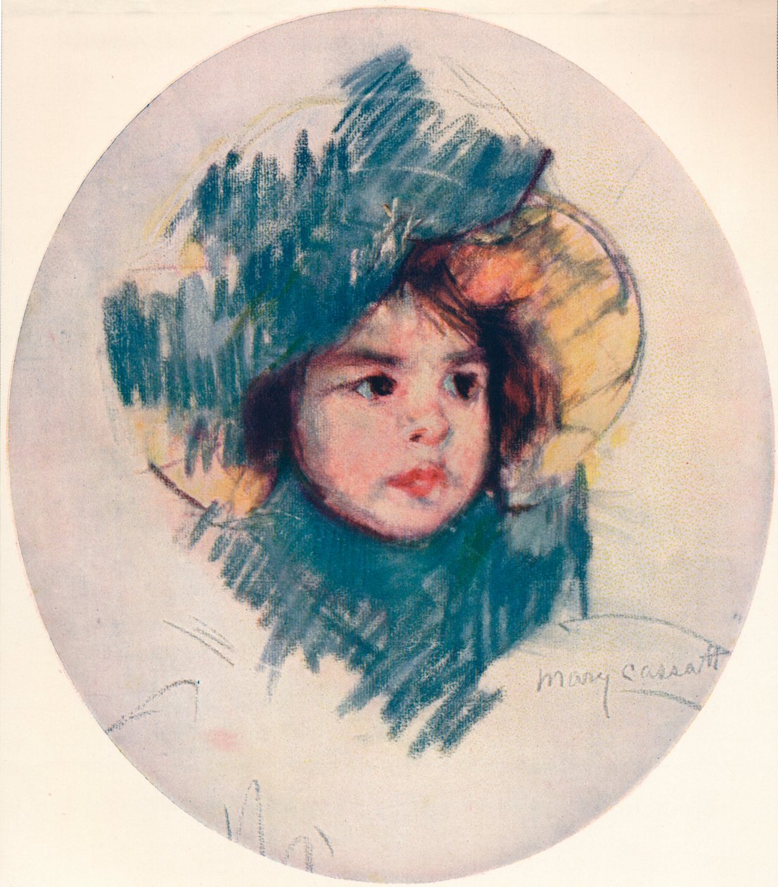Głowa dziecka, ok. 1902, ok. 1932 autorstwa Mary Cassatt