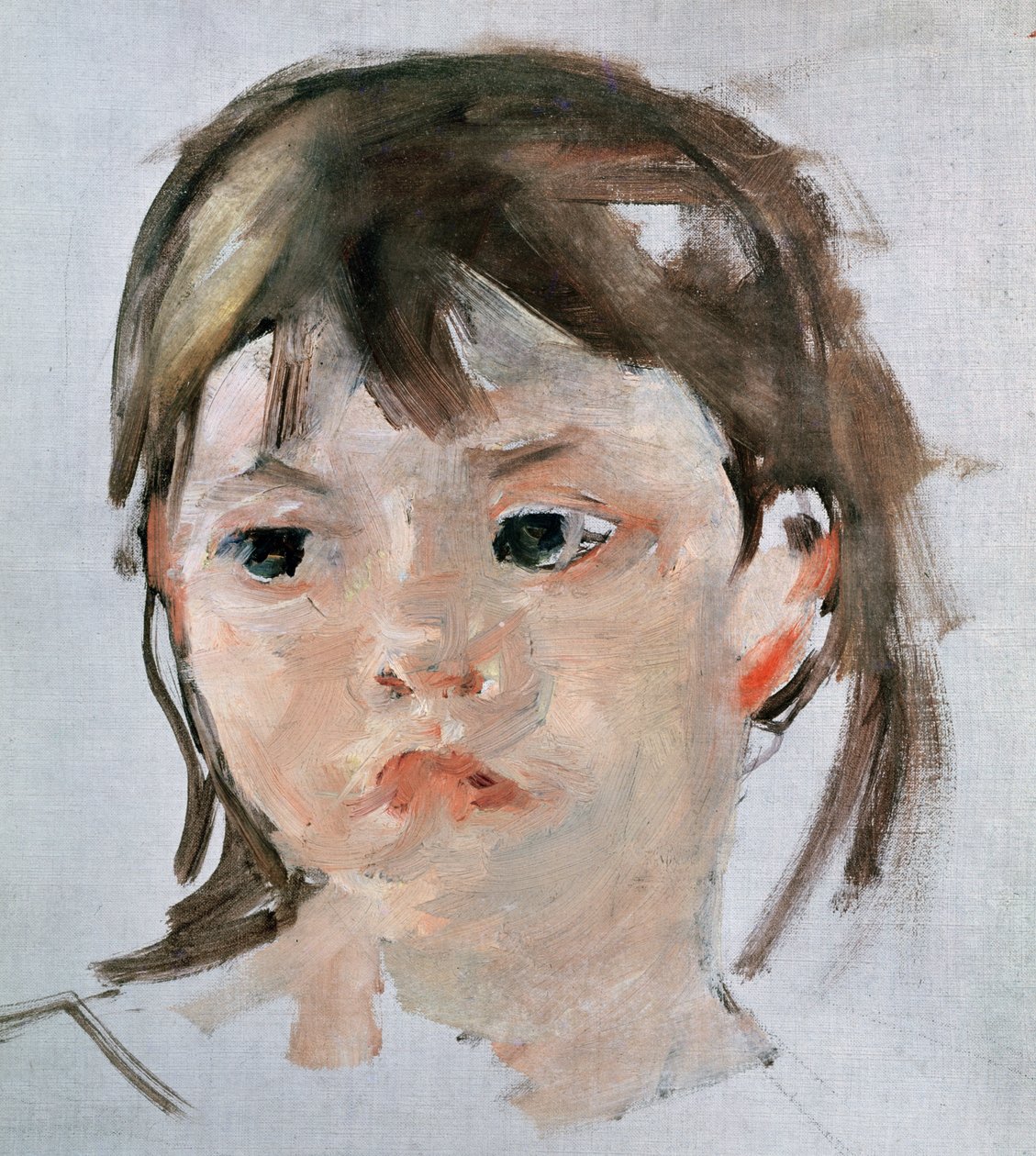 Głowa młodej dziewczyny autorstwa Mary Cassatt
