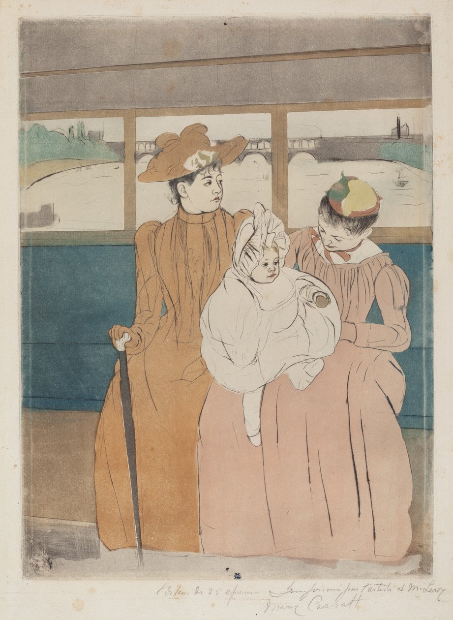 W Omnibusie autorstwa Mary Cassatt