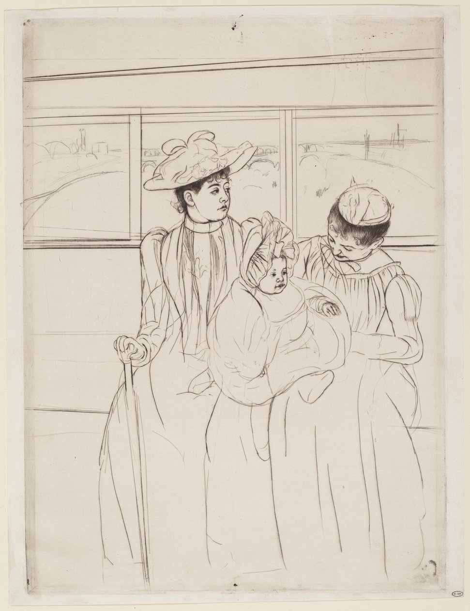 W Omnibusie autorstwa Mary Cassatt