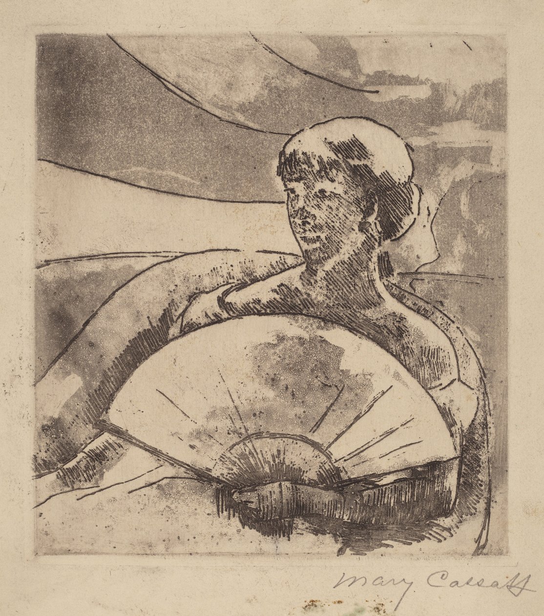 W Operze Box nr 3, ok. godz. 1880. autorstwa Mary Cassatt