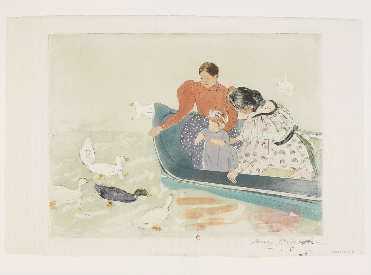 Posiłek kaczek autorstwa Mary Cassatt