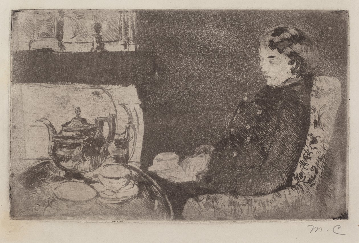Lydia na podwieczorku, 1882. autorstwa Mary Cassatt