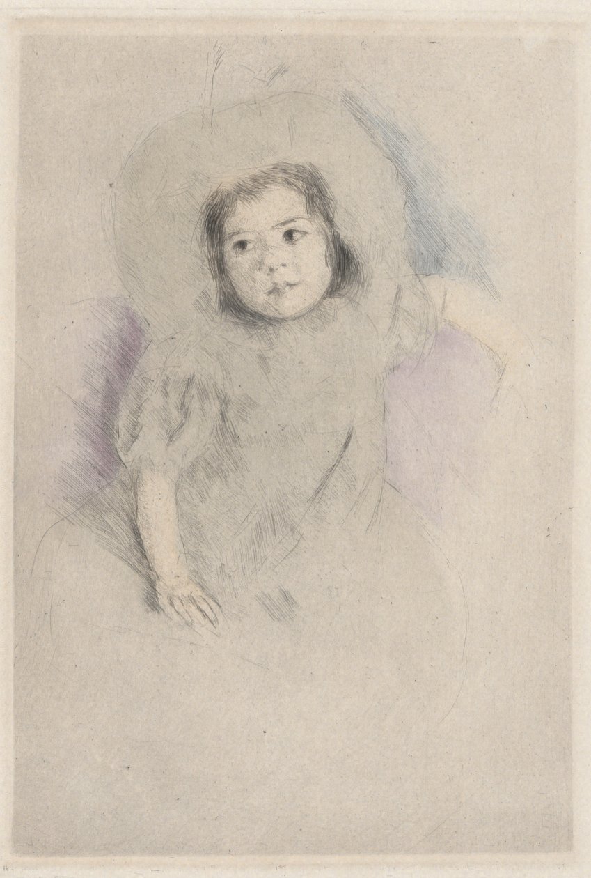 Margot w czepku (nr 1) autorstwa Mary Cassatt