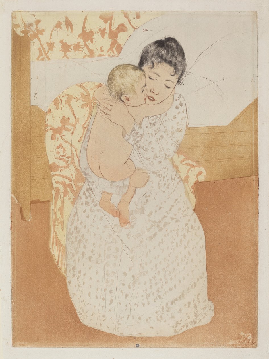 Matczyna pieszczota autorstwa Mary Cassatt