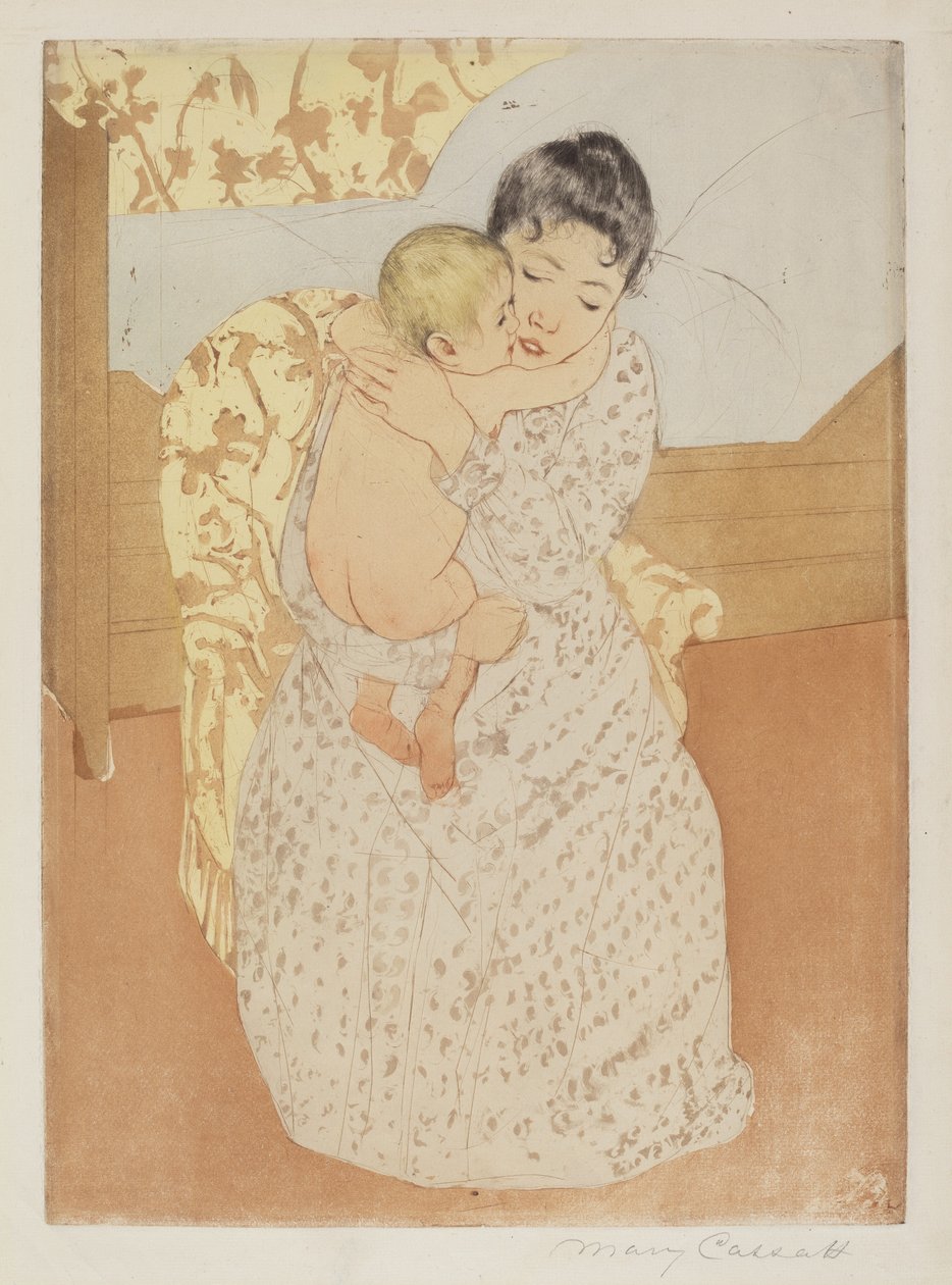 Matczyna pieszczota autorstwa Mary Cassatt