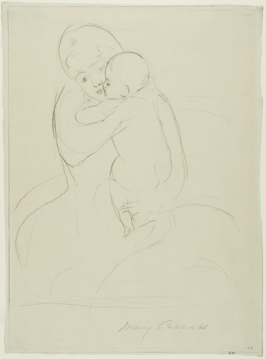 Matczyna pieszczota autorstwa Mary Cassatt