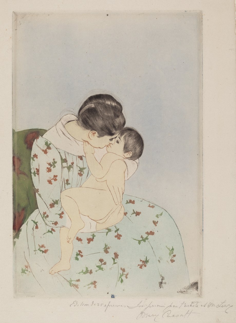 Pocałunek Matki autorstwa Mary Cassatt
