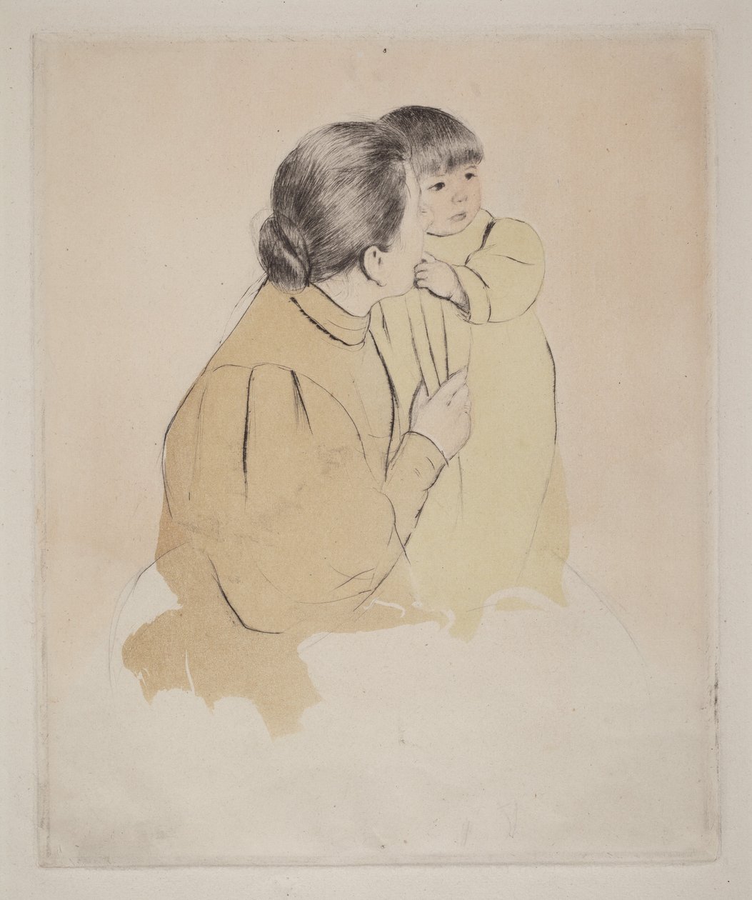 Chłopska matka z dzieckiem autorstwa Mary Cassatt