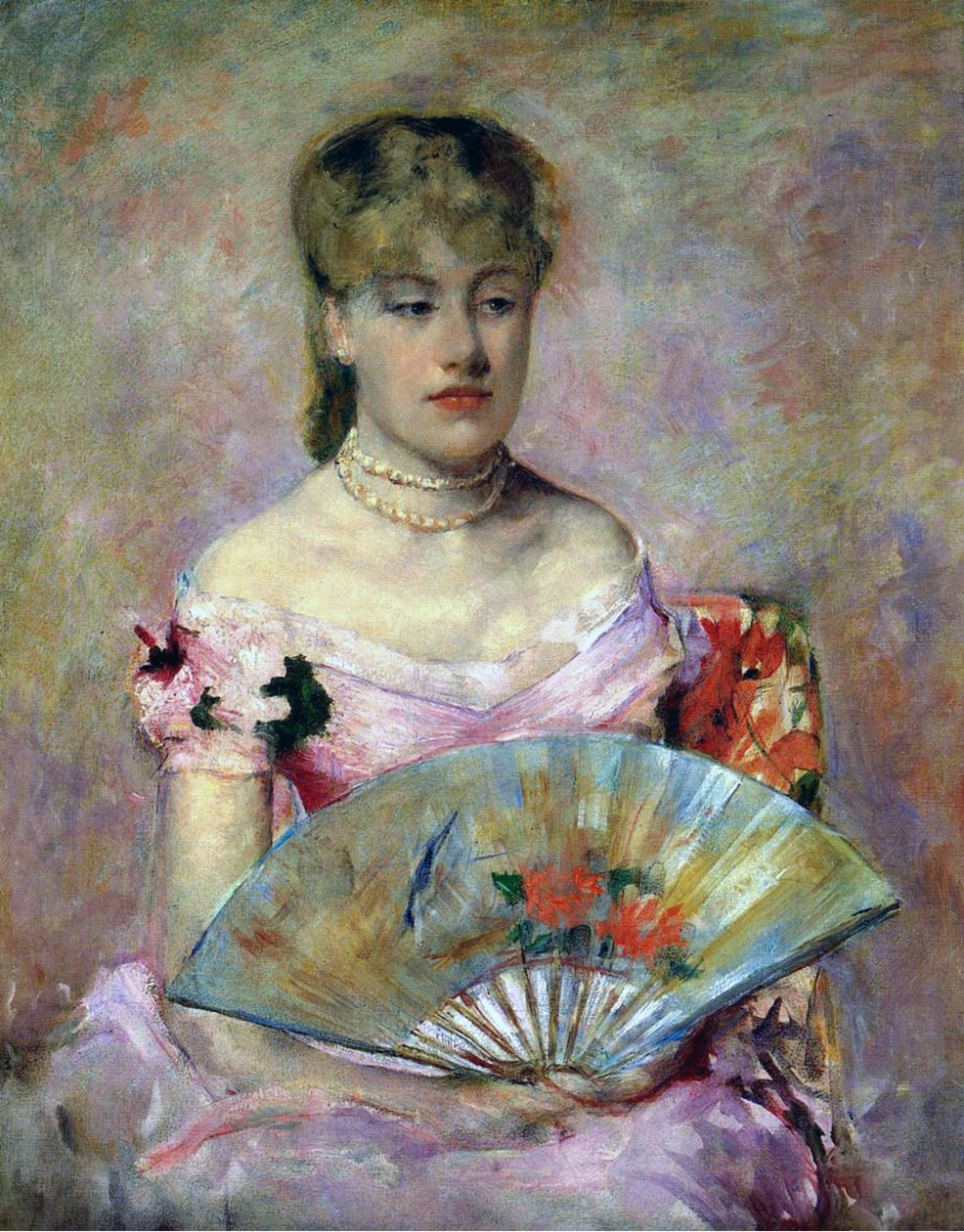Portret Anny Charlotte Gaillard, ok.1880 autorstwa Mary Cassatt
