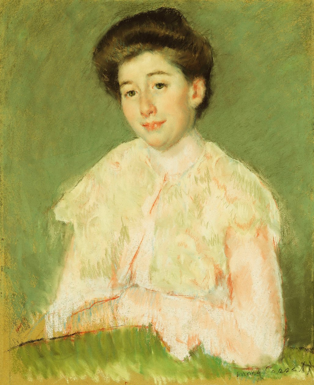 Portret damy, ok. 1890 autorstwa Mary Cassatt