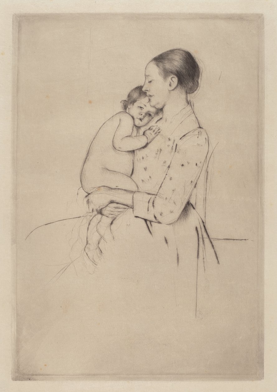 Cisza, ok. 1891 autorstwa Mary Cassatt