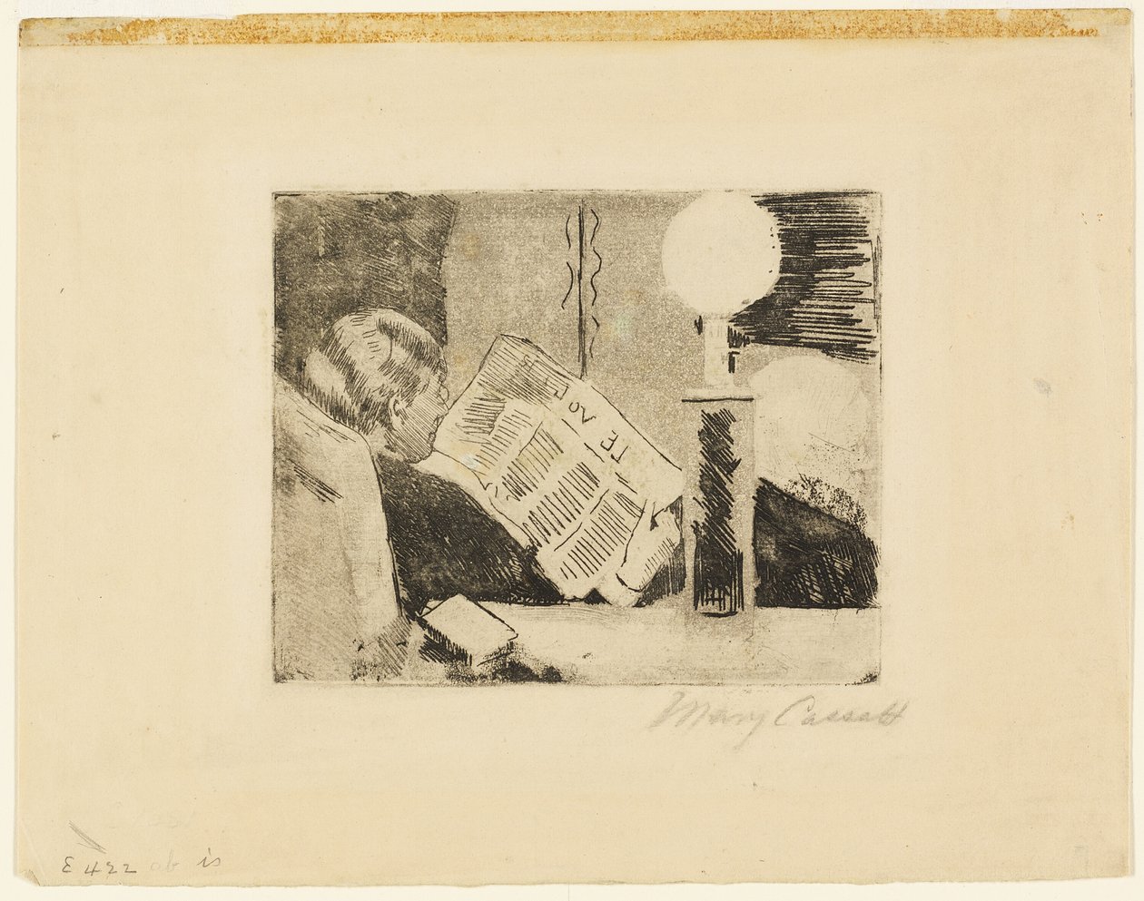 Czytanie gazety nr 2 autorstwa Mary Cassatt