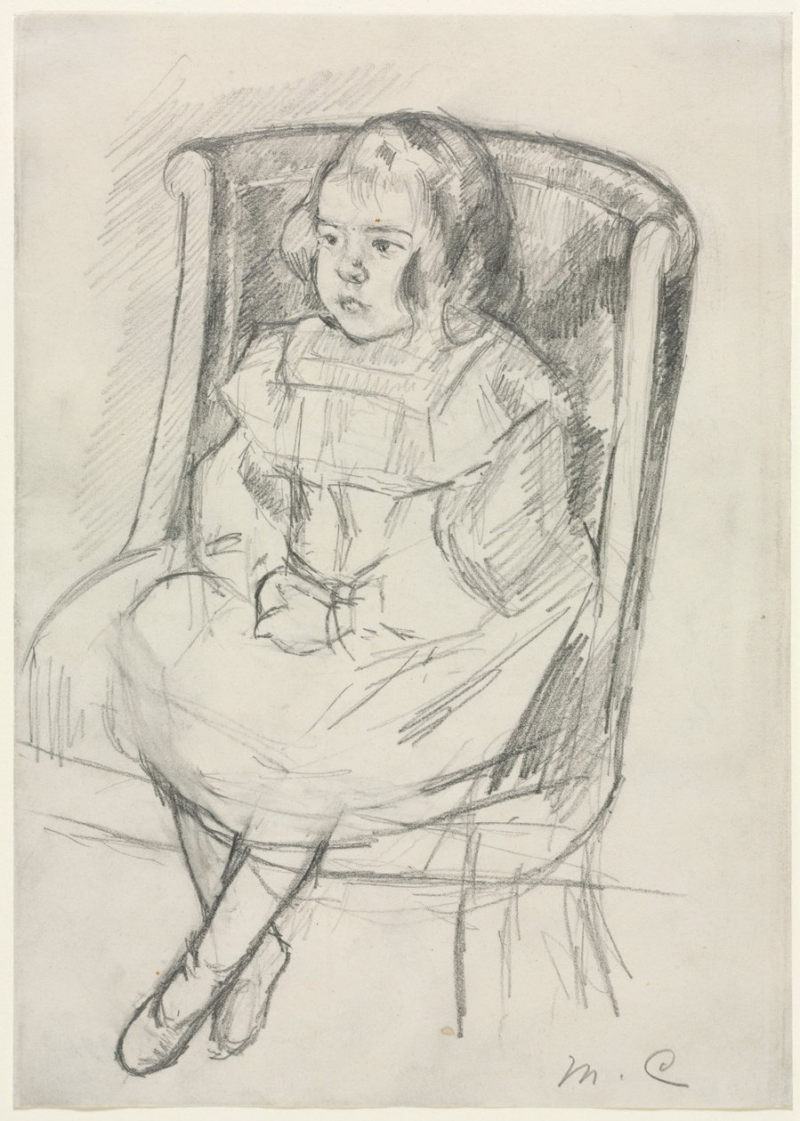 Simone w pozycji siedzącej, ok. 1903. autorstwa Mary Cassatt