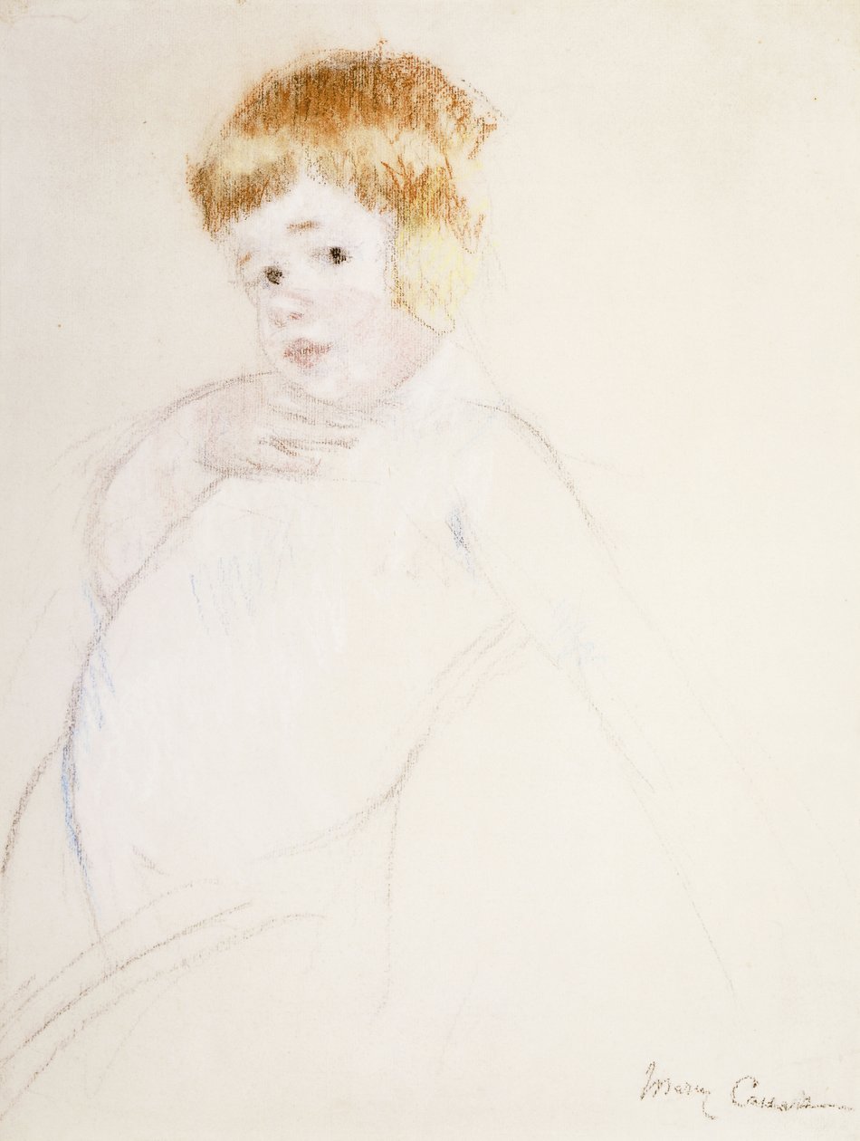 Study for the Baby for The Caress, ok. 1902 autorstwa Mary Cassatt