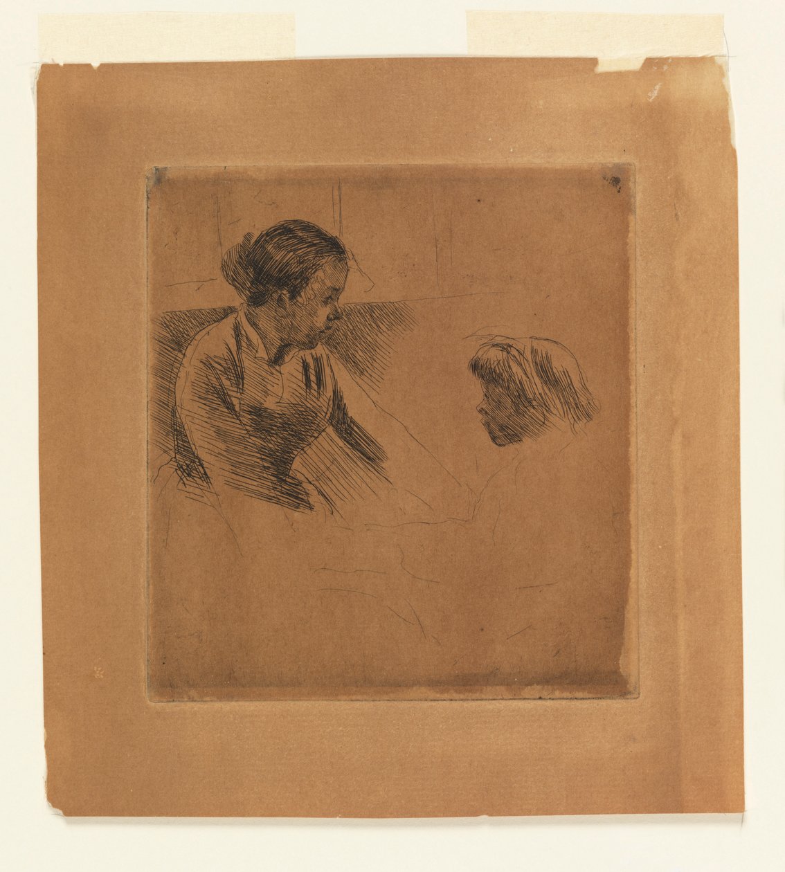 Susan i dziecko naprzeciw siebie autorstwa Mary Cassatt