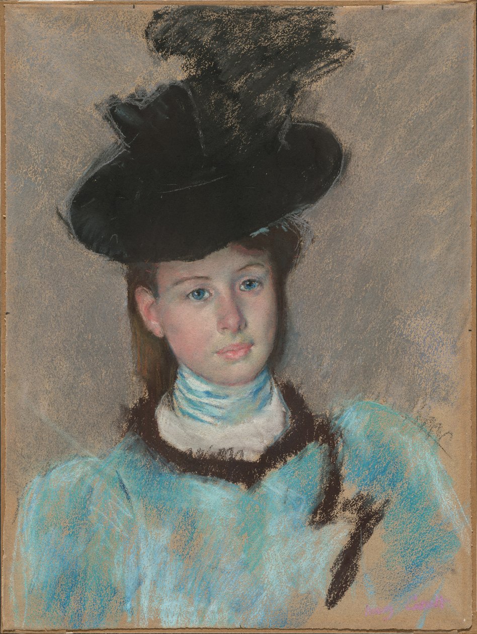 Czarny Kapelusz, c. 1890. autorstwa Mary Cassatt