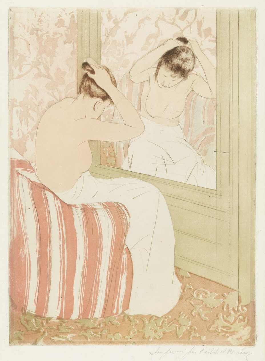 The Coiffure autorstwa Mary Cassatt
