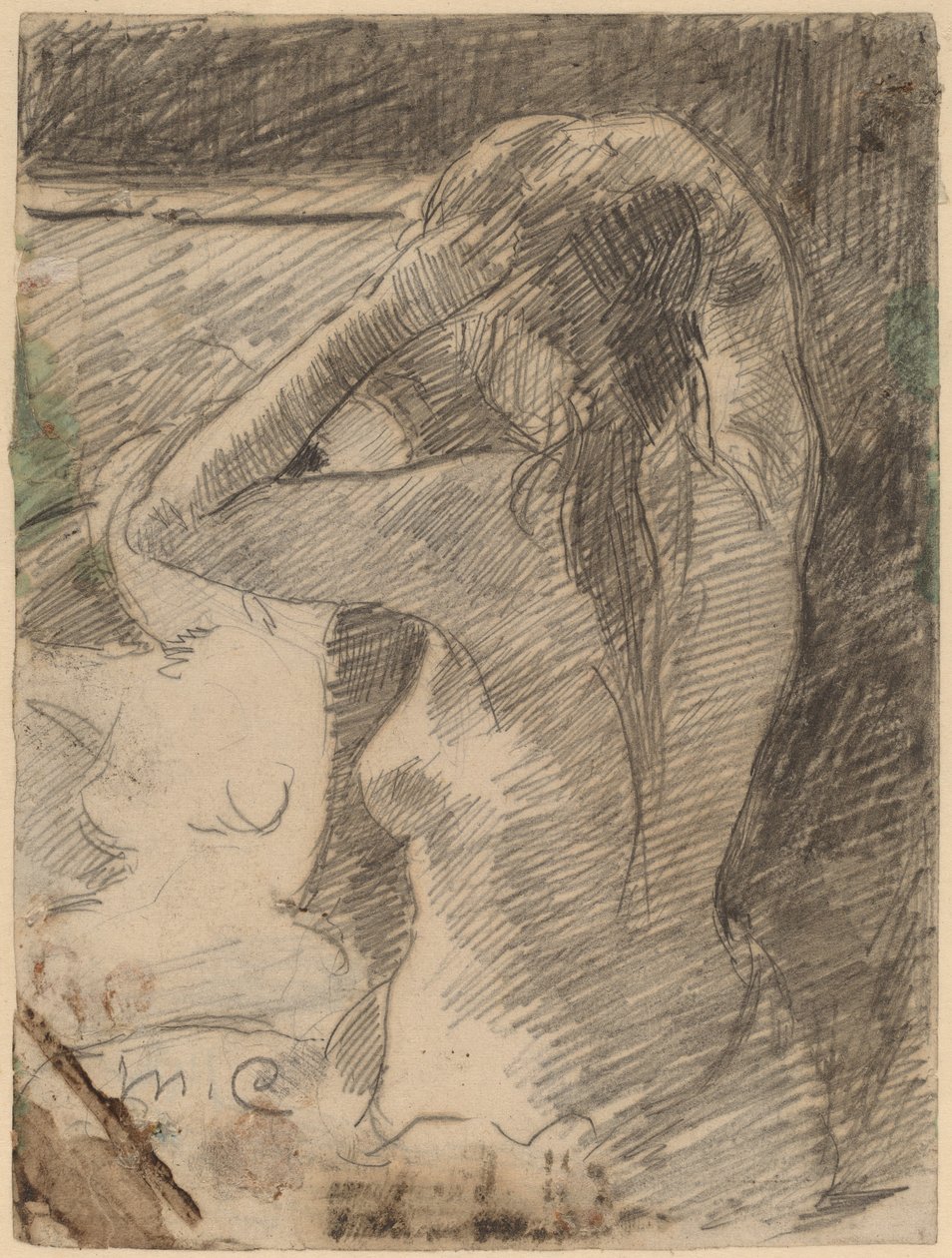 Fryzura, ok. 1891. autorstwa Mary Cassatt