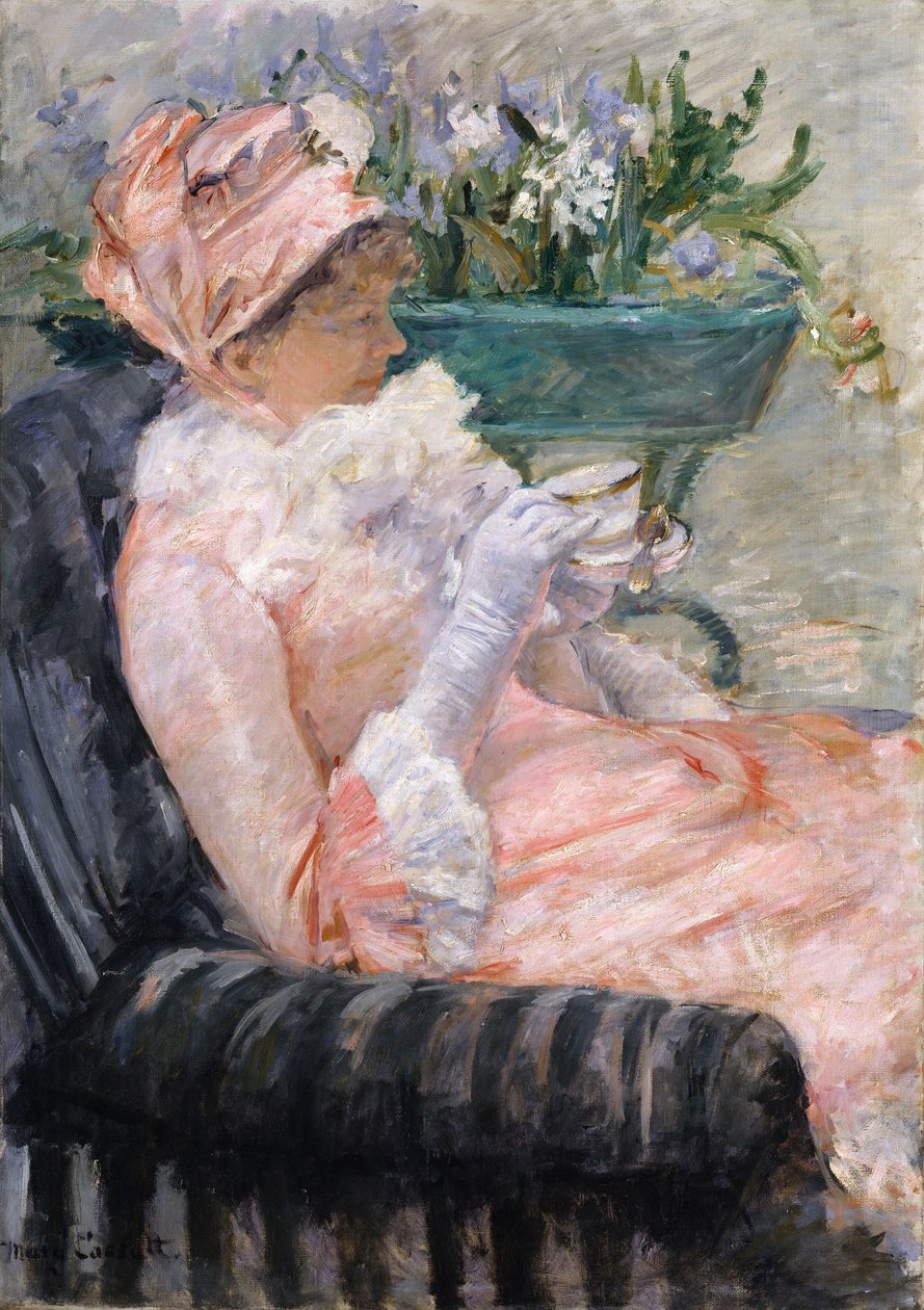 Filiżanka herbaty, ok.1880-1 autorstwa Mary Cassatt