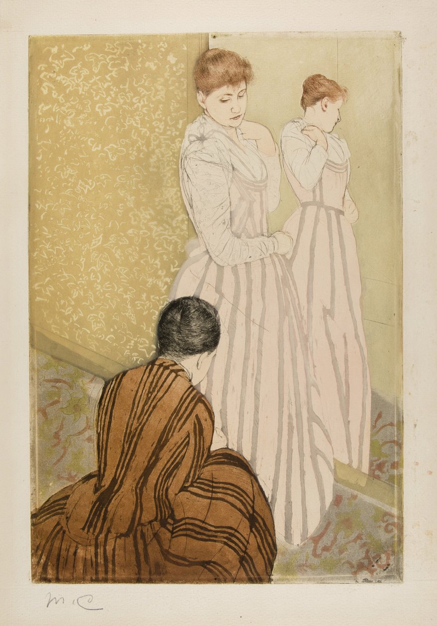Oprawa, 1890-91 autorstwa Mary Cassatt