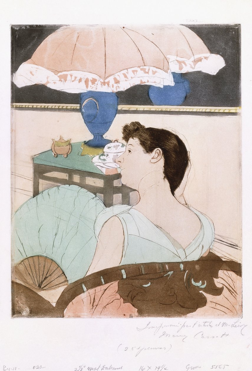 Lampa, 1890-91 autorstwa Mary Cassatt