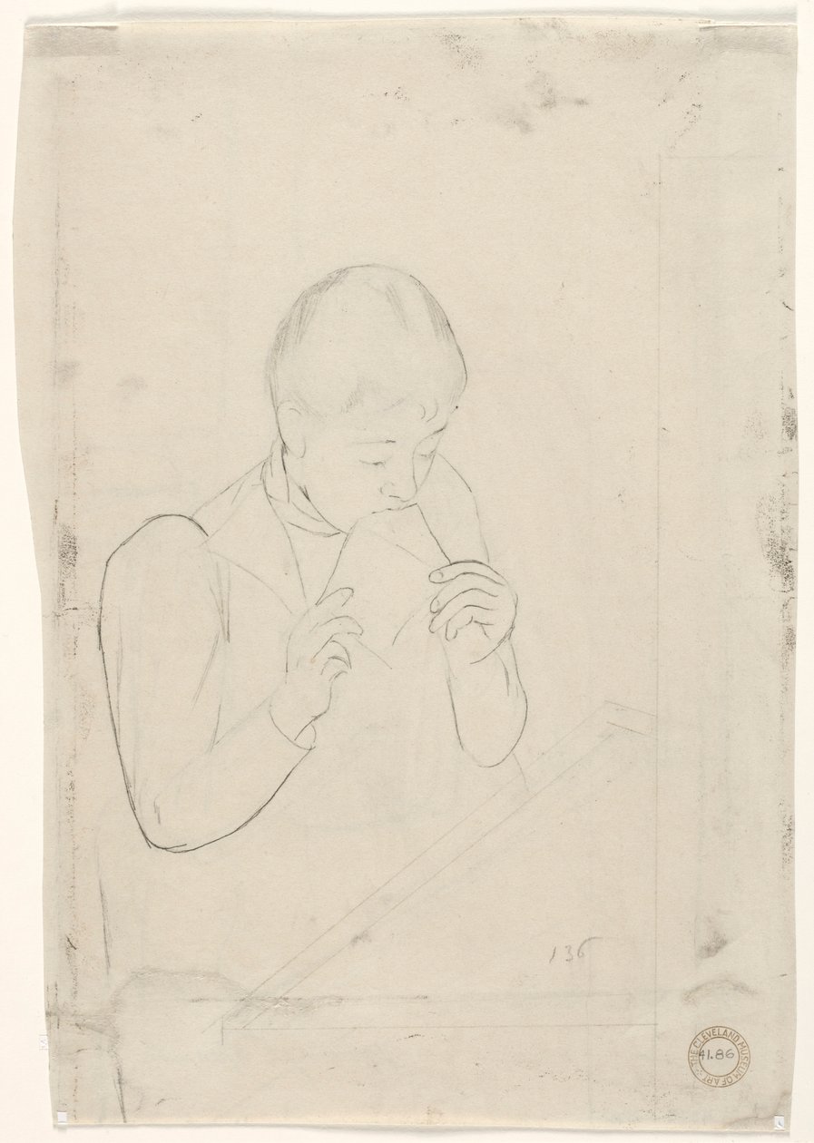 List werso, 1890-1891. autorstwa Mary Cassatt