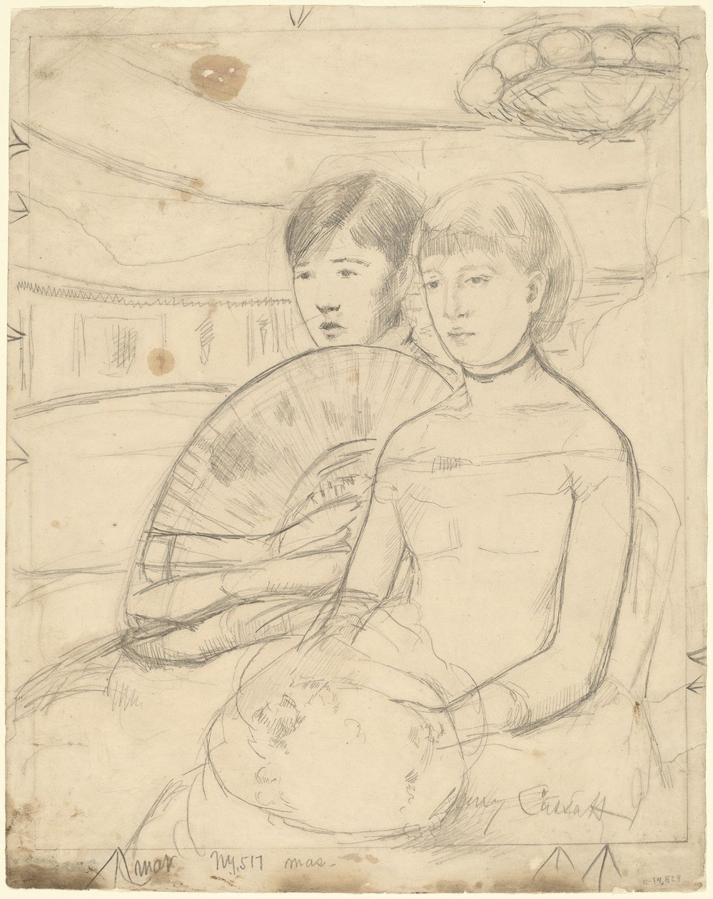 Loża [recto], 1882. autorstwa Mary Cassatt