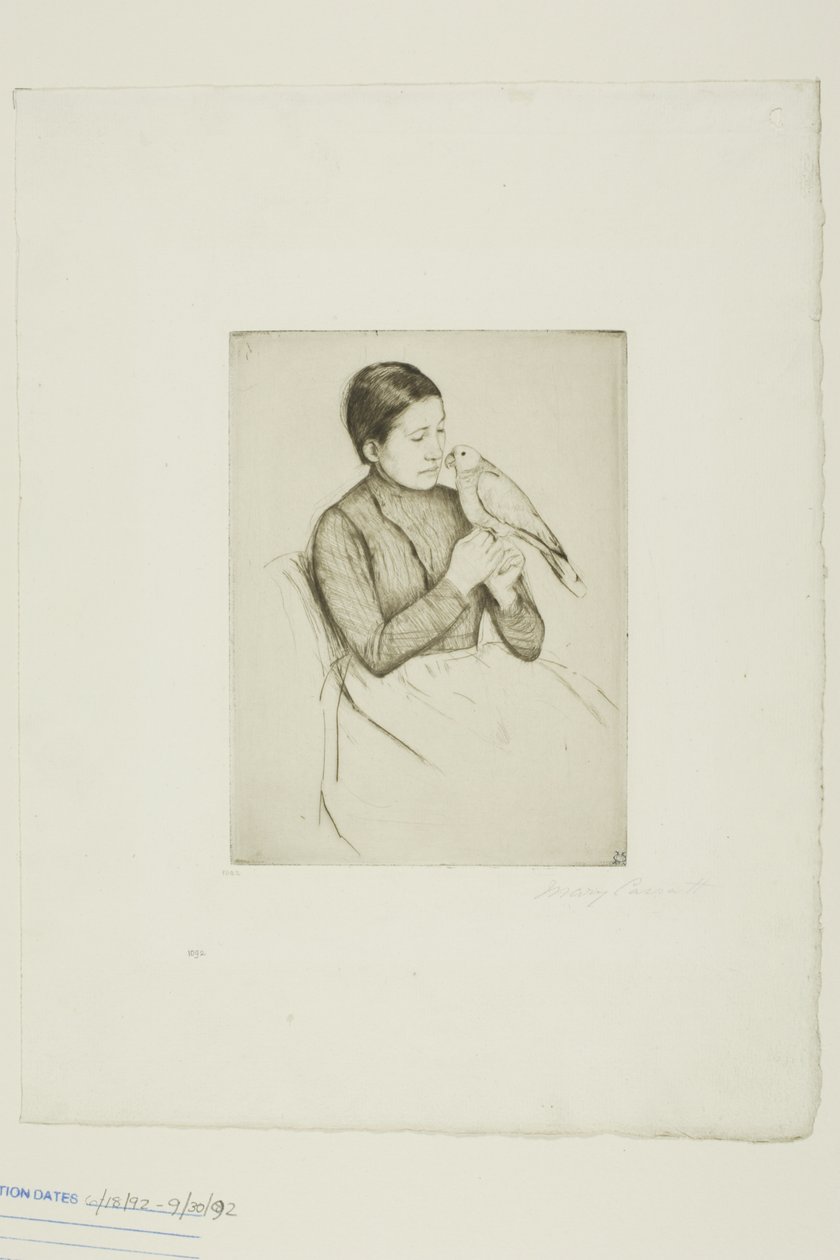 Papuga autorstwa Mary Cassatt