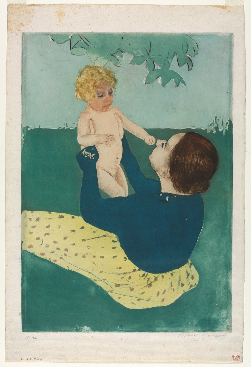 Pod kasztanem, 1896-1897. autorstwa Mary Cassatt